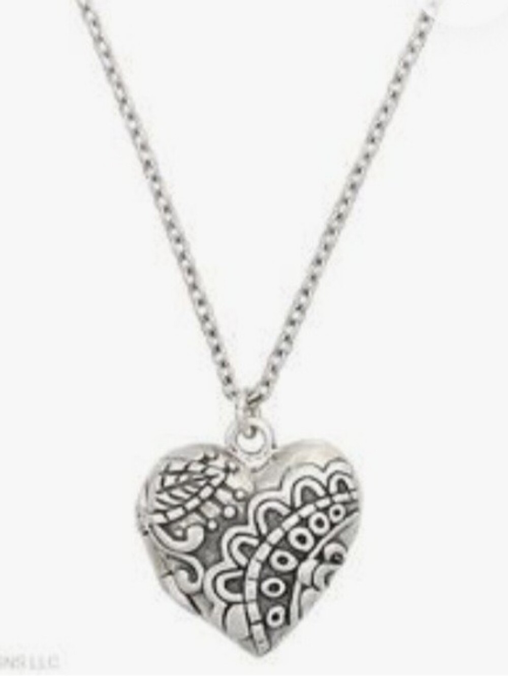 Rare Silpada 925 Sterling Silver Florence Heart Locket Necklace N2719
